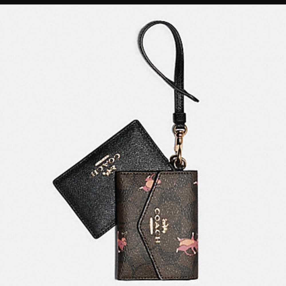 🐁NWT Coach Lanyard Set with Party Mouse Print
